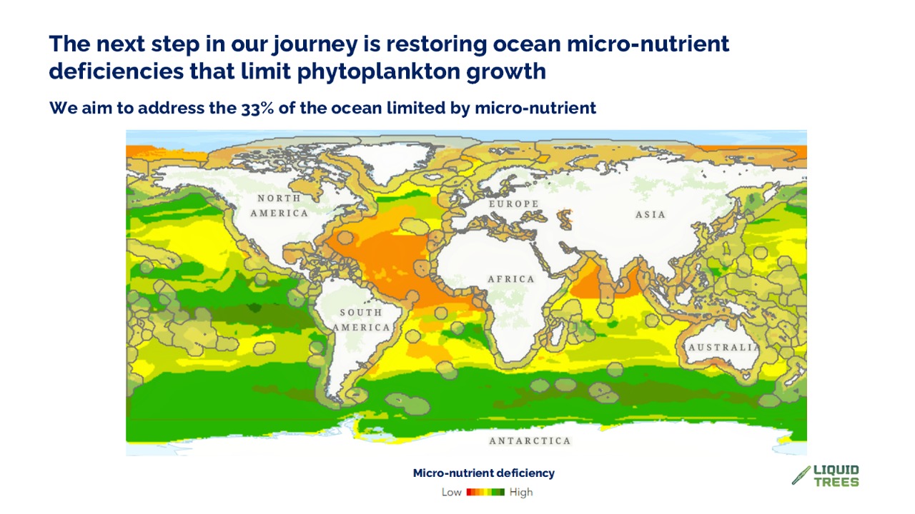World map of ocean micronutrient deficiency